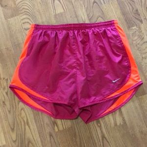Nike Dry-fit pink running shorts. Large, EUC